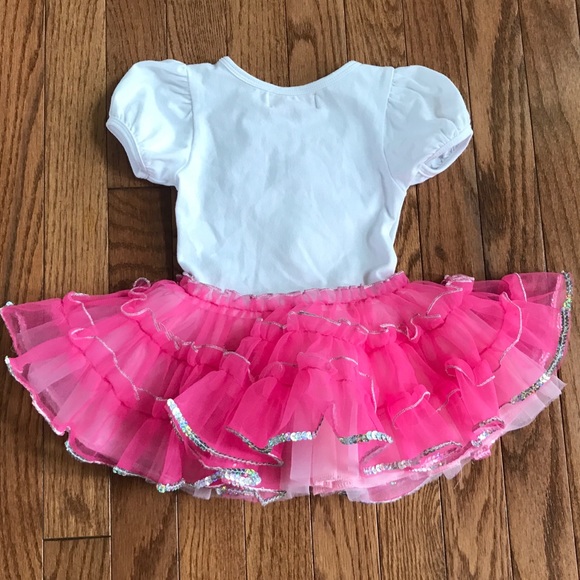 NWT Popatu Nordstrom Girls Tutu Party Dress 24M Pink First Birthday - Picture 6 of 11